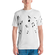 Load image into Gallery viewer, Eighth Note Samba - All-Over Print Men&#39;s Crew Neck T-Shirt
