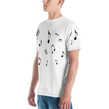 Load image into Gallery viewer, Eighth Note Samba - All-Over Print Men&#39;s Crew Neck T-Shirt
