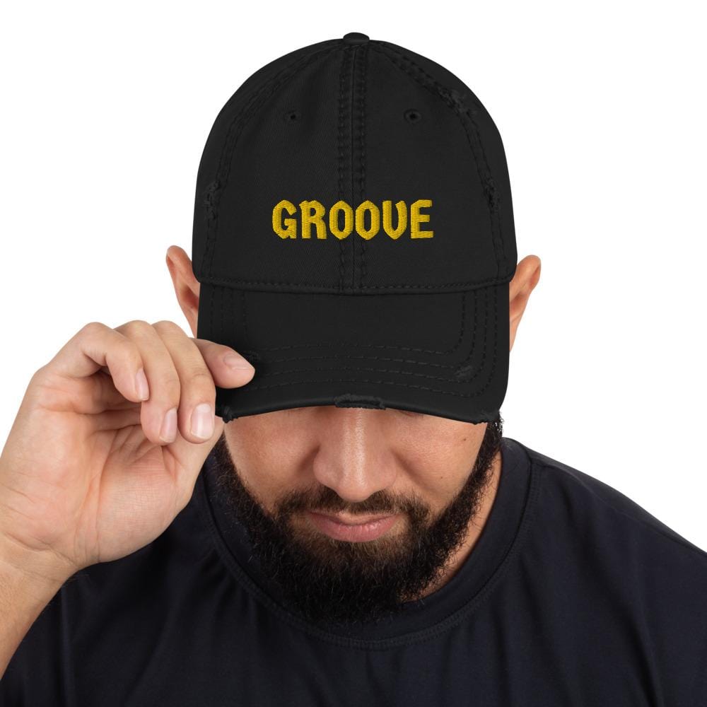 The Groove Hat | Distressed Baseball Cap Dad Hat Headwear