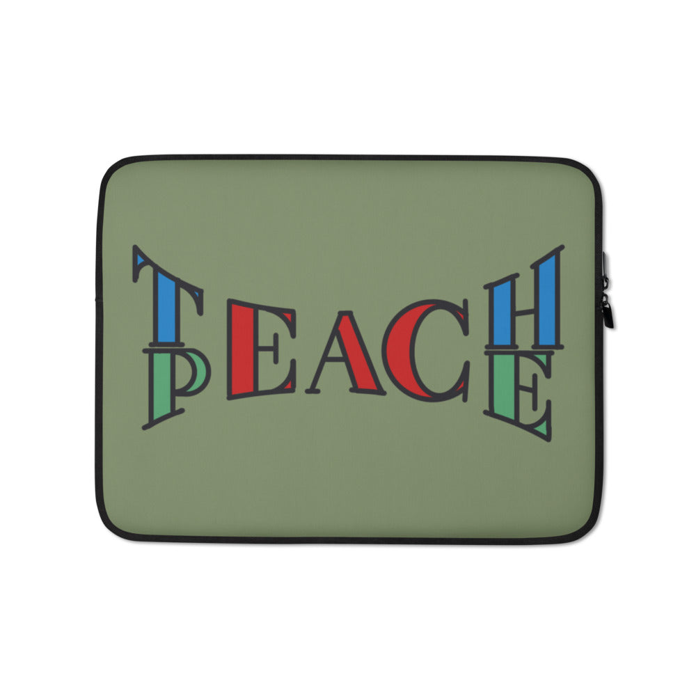 Teach Peace Case | Laptop Sleeve