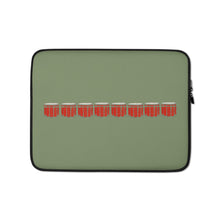 Load image into Gallery viewer, Green Snare Line Case | Laptop Sleeve
