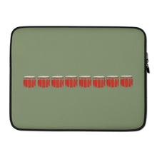 Load image into Gallery viewer, Green Snare Line Case | Laptop Sleeve
