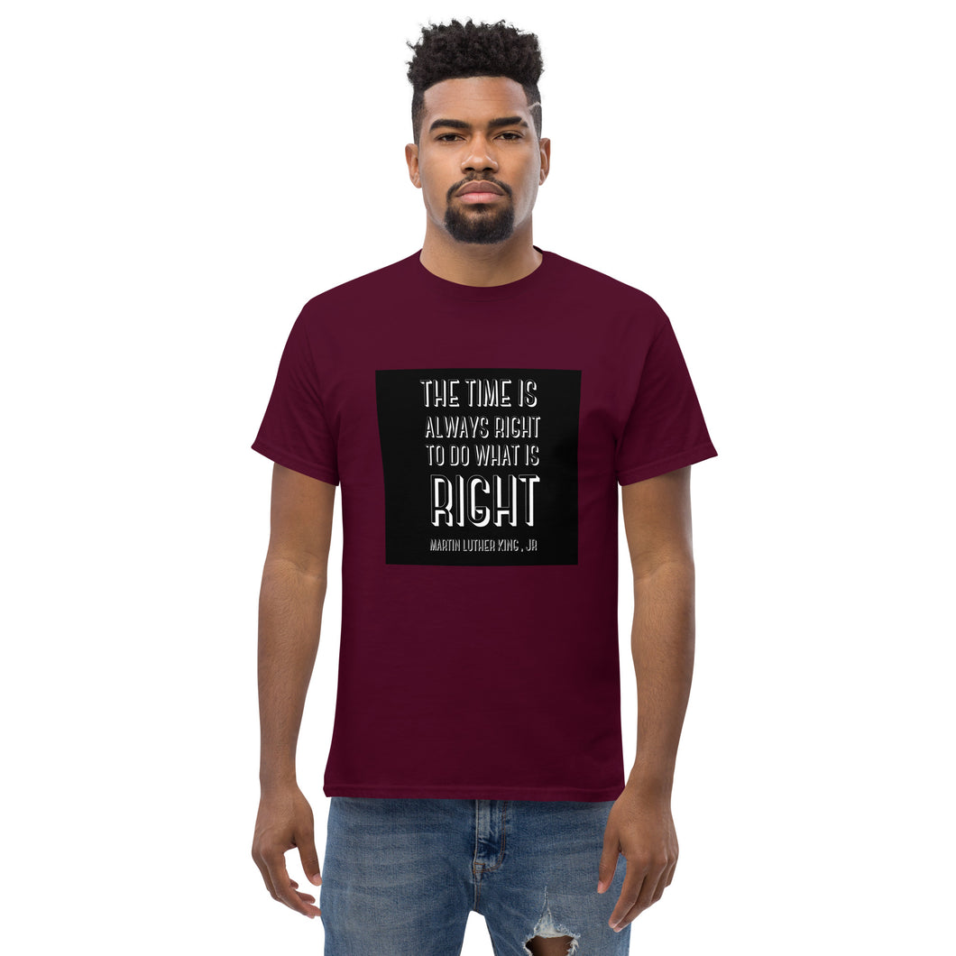 The Time Is Right | Men's classic tee