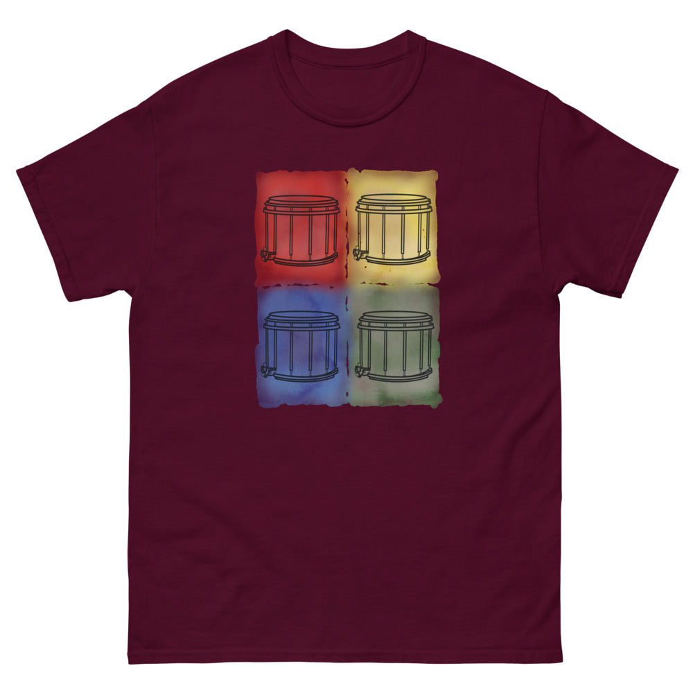 Drum, Drum, Drum - Men's Heavyweight Drum Music T-Shirt