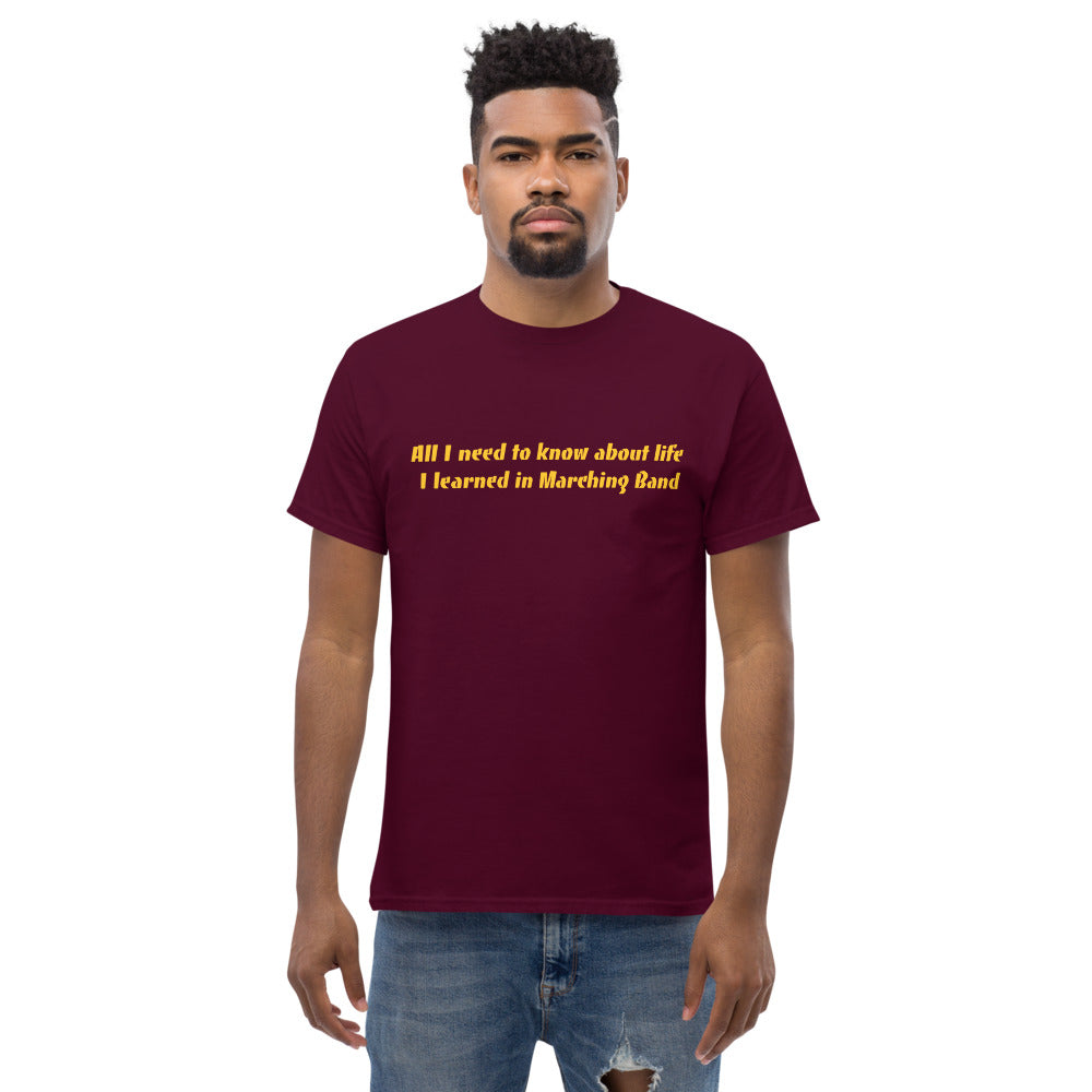 All I Need To Know Marching Band | Men's heavyweight tee