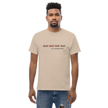 Load image into Gallery viewer, dut! dut! dut! dut! It&#39;s a drumline thing - Men&#39;s Heavyweight Drummers T-shirt
