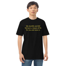 Load image into Gallery viewer, Lesson Of Life Haiku | Men’s premium heavyweight tee
