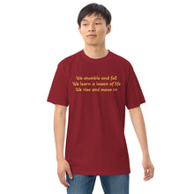 Load image into Gallery viewer, Lesson Of Life Haiku | Men’s premium heavyweight tee
