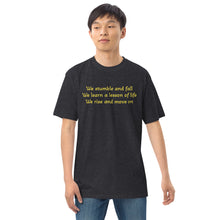 Load image into Gallery viewer, Lesson Of Life Haiku | Men’s premium heavyweight tee
