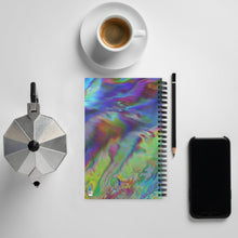 Load image into Gallery viewer, Psychedelic Notes notebook with Dotted Lines | Spiral Dotted Line notebook
