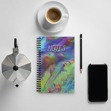 Load image into Gallery viewer, Psychedelic Notes notebook with Dotted Lines | Spiral Dotted Line notebook
