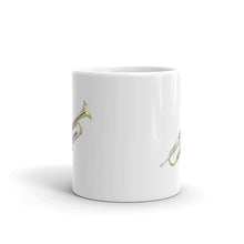 Load image into Gallery viewer, The Trumpet Mug - White glossy Ceramic mug
