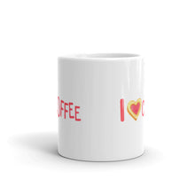 Load image into Gallery viewer, I Love Coffee Mug | White glossy mug
