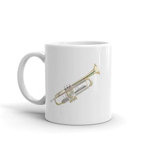 Load image into Gallery viewer, The Trumpet Mug - White glossy Ceramic mug
