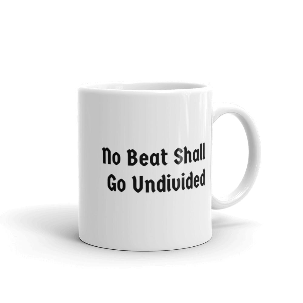 No Beat Undivided - Ceramic White glossy mug