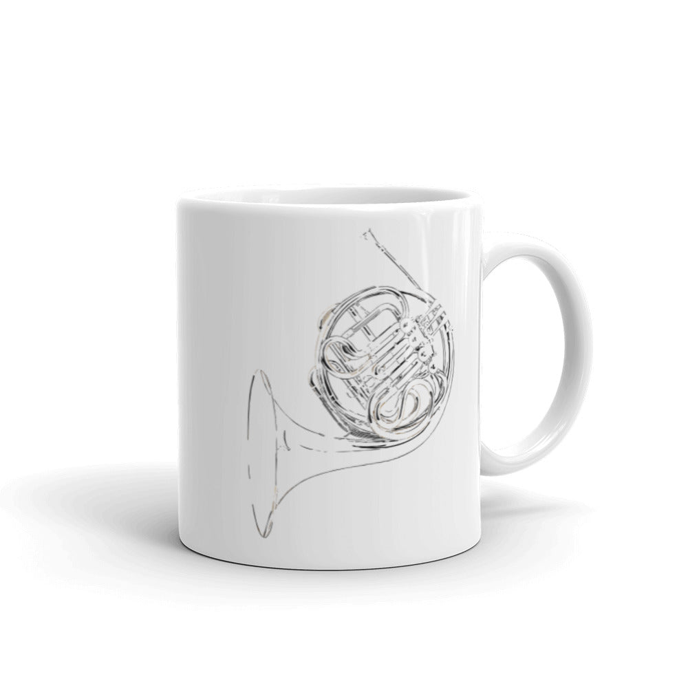 The Horn Mug - White glossy mug