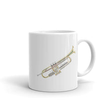 Load image into Gallery viewer, The Trumpet Mug - White glossy Ceramic mug
