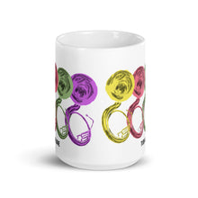 Load image into Gallery viewer, Tuba Love Mug - Ceramic White glossy Tuba mug
