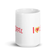 Load image into Gallery viewer, I Love Coffee Mug | White glossy mug
