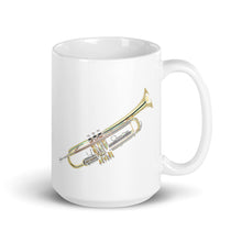 Load image into Gallery viewer, The Trumpet Mug - White glossy Ceramic mug
