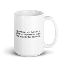 Load image into Gallery viewer, A Different Drummer | White glossy mug
