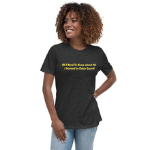 Load image into Gallery viewer, All I Need To Know Color Guard | Women&#39;s Relaxed T-Shirt
