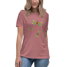 Load image into Gallery viewer, Dragonfly&#39;s are Free Women&#39;s Relaxed T-Shirt | Women&#39;s T-shirt Relaxed Fit
