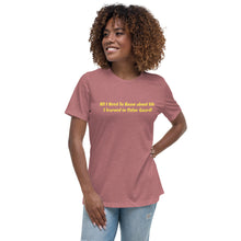 Load image into Gallery viewer, All I Need To Know Color Guard | Women&#39;s Relaxed T-Shirt
