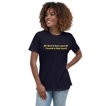 Load image into Gallery viewer, All I Need To Know Color Guard | Women&#39;s Relaxed T-Shirt
